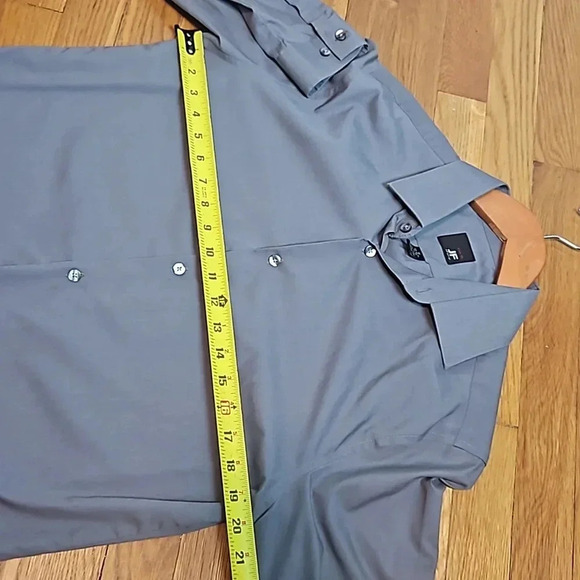 JF J. Ferrar Men's Button DownShirt Top Size M 34-35 Dress Long Sleeve - Picture 8 of 10